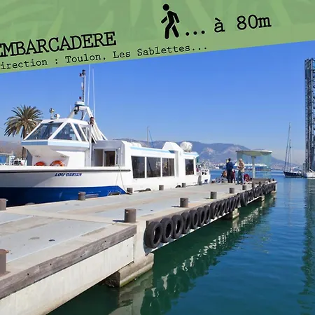 Apartment La Cahute H24,cosy,port,plage,wifi,netflix La Seyne-sur-Mer